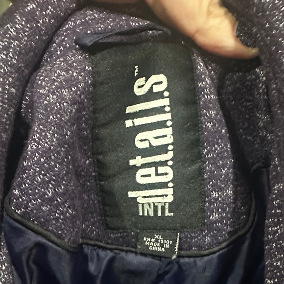 Tail Women's Stylish Purple Pea Coat - Picture 2 of 5